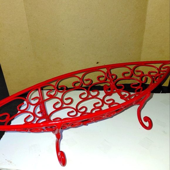 N/A Other - 🛼Red Decorative Metal Scrollwork Stand